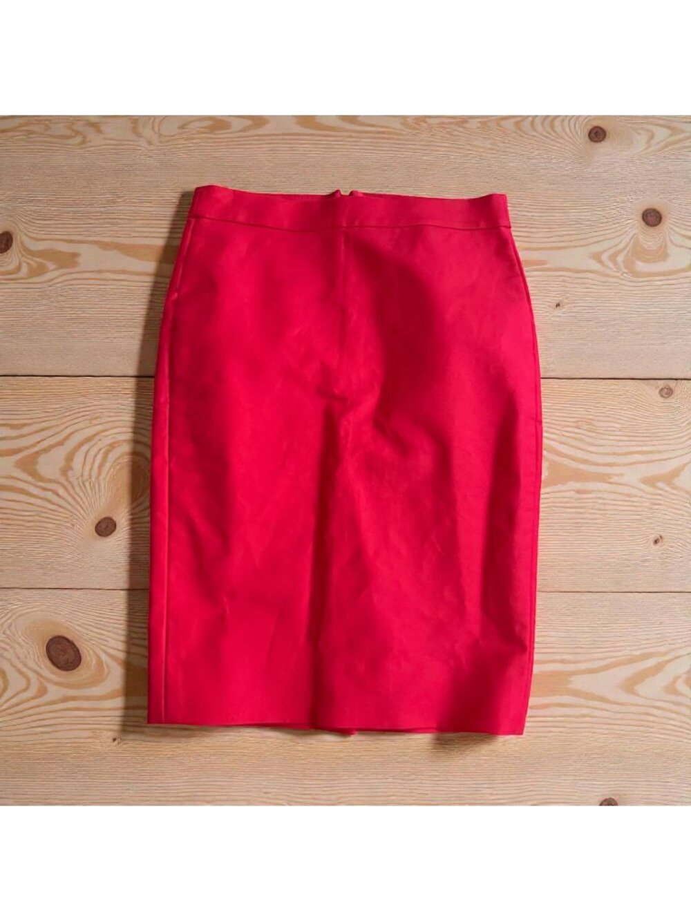 J CREW Women's No 2 Red Pencil Skirt Size 0